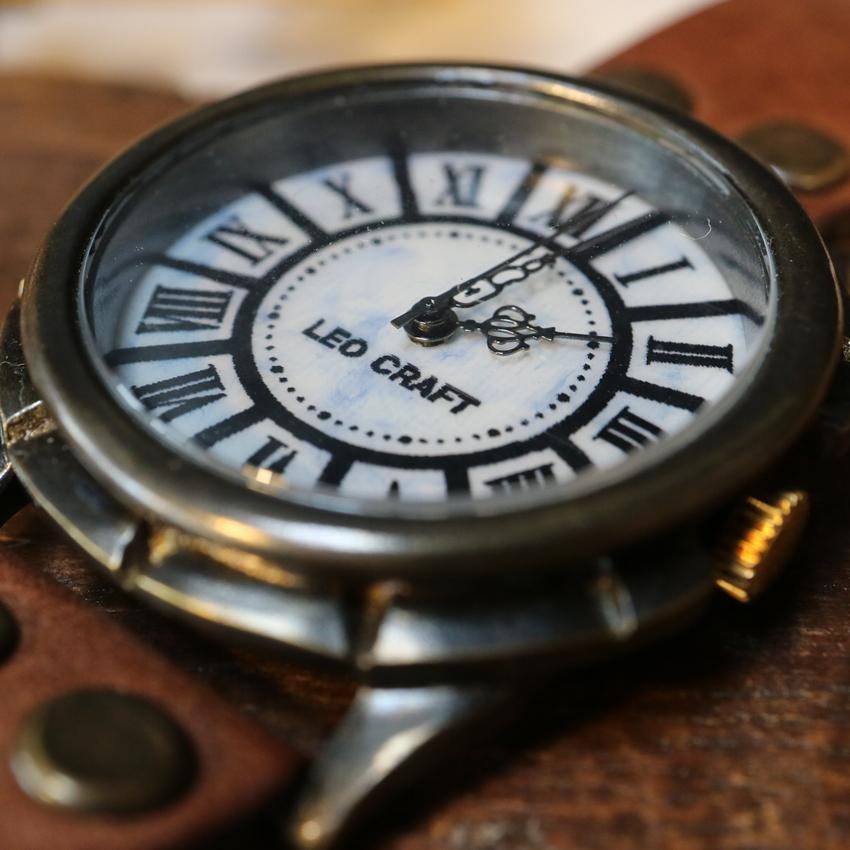 アンティーク時計レトロ 送料無料】NOSTALGICO Ⅸ レトロな掛け時計 手作り品 #009 Lサイズ