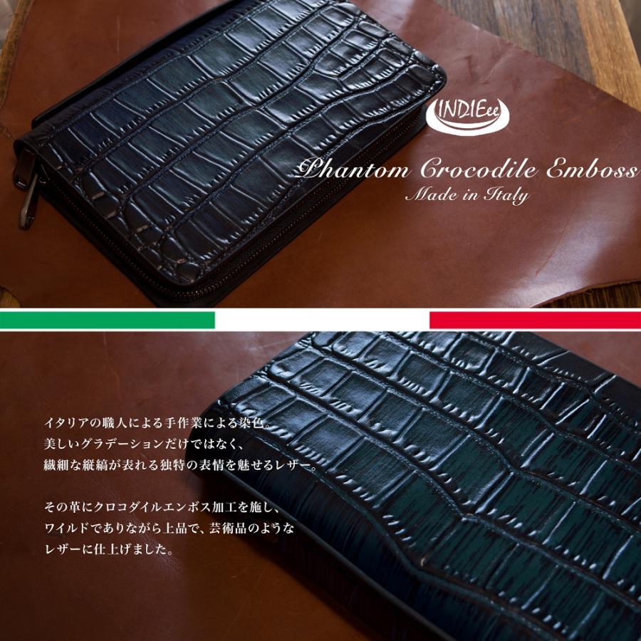 Indieee インディ イタリア製 クロコダイル エンボス ファントムレザー ダブルファスナー セカンドバッグ メンズ 本革 ケース 大きい財布 プレゼント 魅せる財布 Ind K4 Indieee Yahoo 店 通販 Yahoo ショッピング