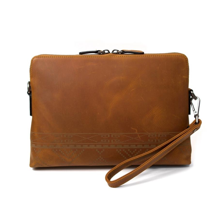 INDIEee インディ オルテガ ヌバックレザー クラッチバッグ ショルダー