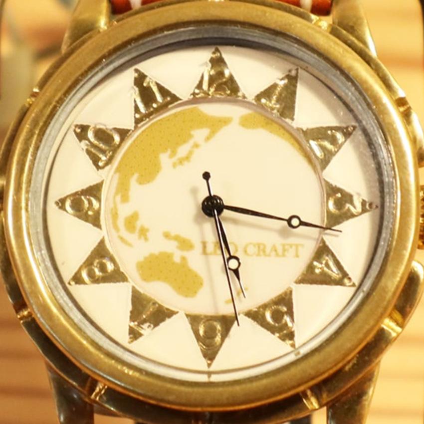 手作り腕時計】日本製 アンティーク 腕時計 真鍮 クオーツ SEIKO