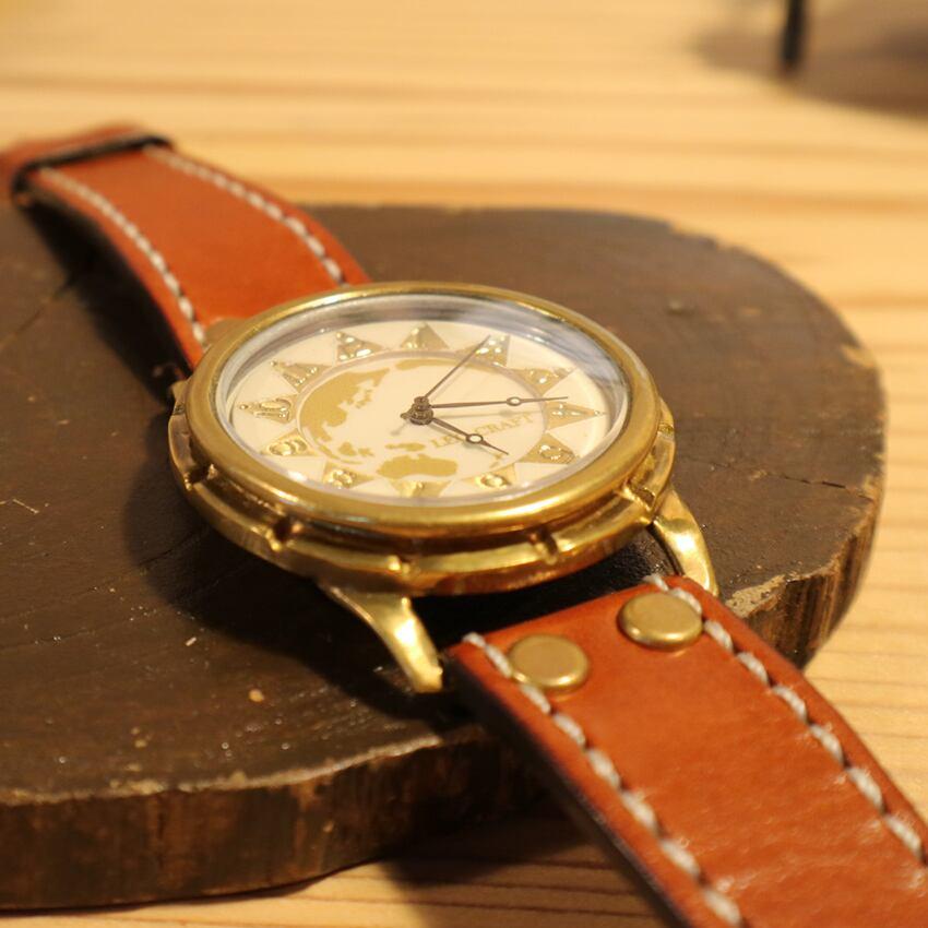 手作り腕時計】日本製 アンティーク 腕時計 真鍮 クオーツ SEIKO