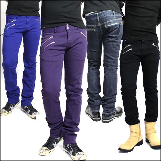 GLESS グレス Wジップポケットスキニーパンツ ボトム メンズ mens |  | 01