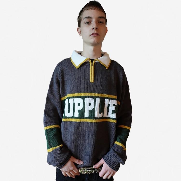 SUPPLIER サプライヤー NEW COLLEGE LOGO KNIT ニット メンズ レディース ユニセックス カジュアル ストリート ロゴ |  | 06