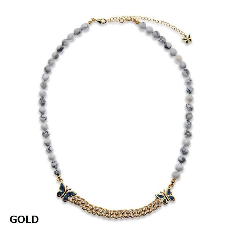 STUGAZI スガジ White turquoise butterfly Necklace ネックレス 男女兼用 ユニセックス 海外セレブ アーティスト ターコイズ ジルコニア 蝶 バタフライ | STUGAZI | 08