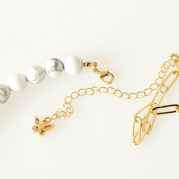 STUGAZI スガジ White Turquoise Amor Butterfly ネックレス ターコイズ 男女兼用 メンズ レディース ユニセックス HIPHOP ヒップホップ ストリート K-POP | STUGAZI | 05