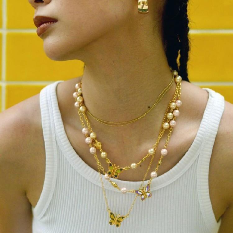 STUGAZI スガジ Angle Necklace ネックレス 男女兼用 メンズ レディース ユニセックス HIPHOP ヒップホップ ストリート K-POP | STUGAZI | 01