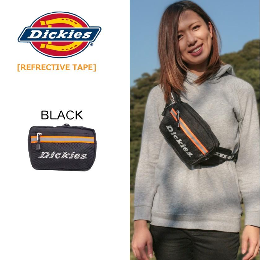 ディッキーズ Dickies ウエストバッグ ミニ  ショルダー カバン バッグ 斜め掛け 光る 軽量 ボディバッグ メンズ レディース ユニセックス 黒 アウトドア 肩掛け | Dickies | 02