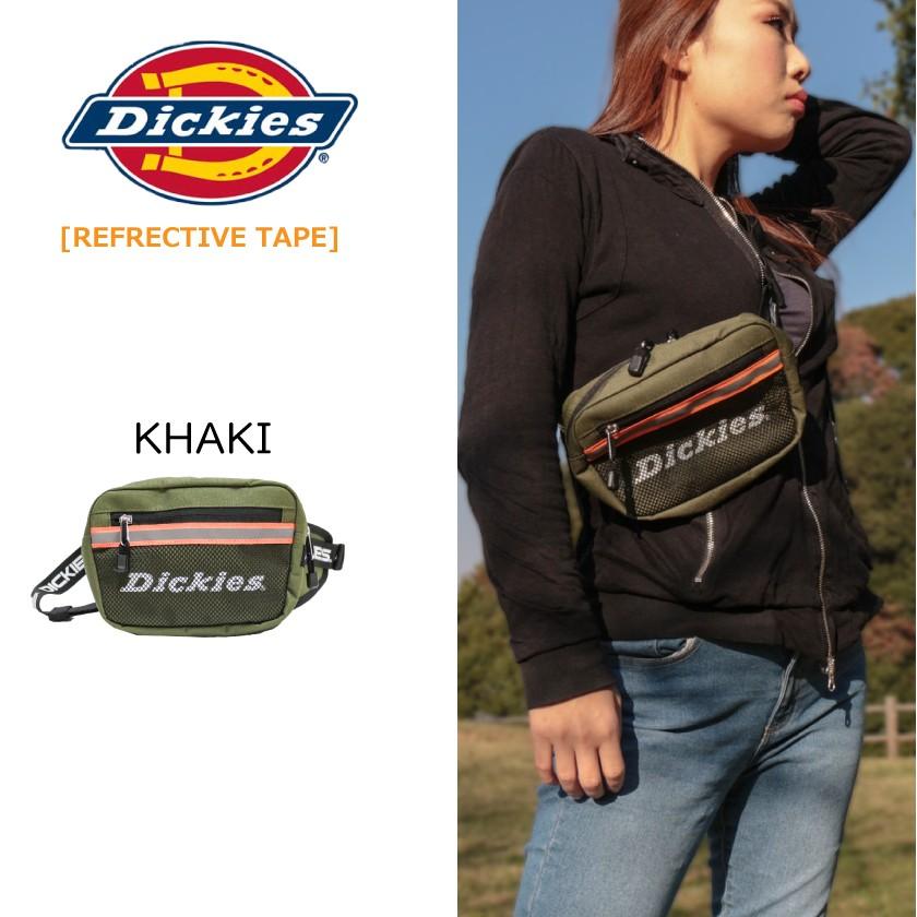 ディッキーズ Dickies ウエストバッグ ミニ  ショルダー カバン バッグ 斜め掛け 光る 軽量 ボディバッグ メンズ レディース ユニセックス 黒 アウトドア 肩掛け | Dickies | 03