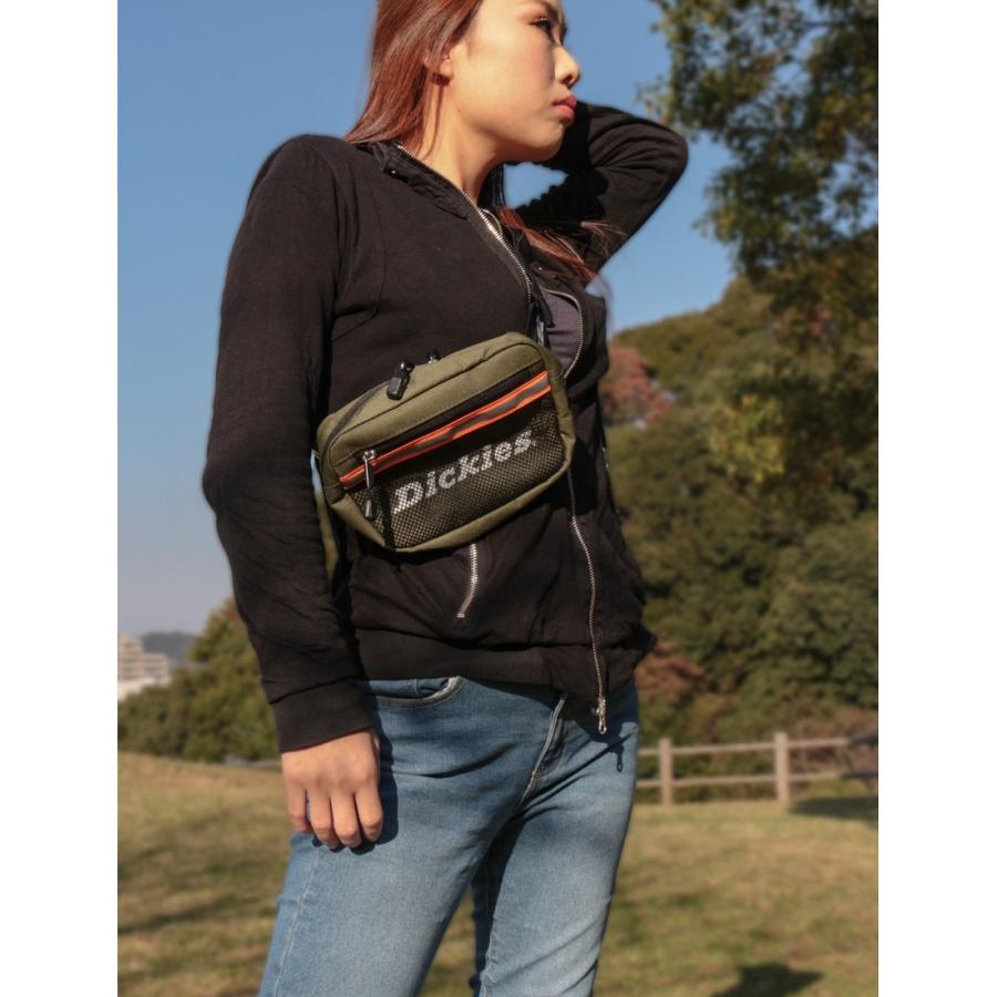 ディッキーズ Dickies ウエストバッグ ミニ  ショルダー カバン バッグ 斜め掛け 光る 軽量 ボディバッグ メンズ レディース ユニセックス 黒 アウトドア 肩掛け | Dickies | 09