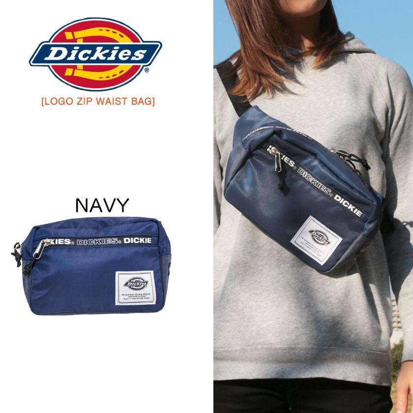 Dickies ディッキーズ LOGO ZIP WAIST BAG メンズ レディース 男女兼用 ユニセックス ロゴジップウエストバッグ 4色 ショルダーバック 男女兼用 ウエストポーチ | Dickies | 02