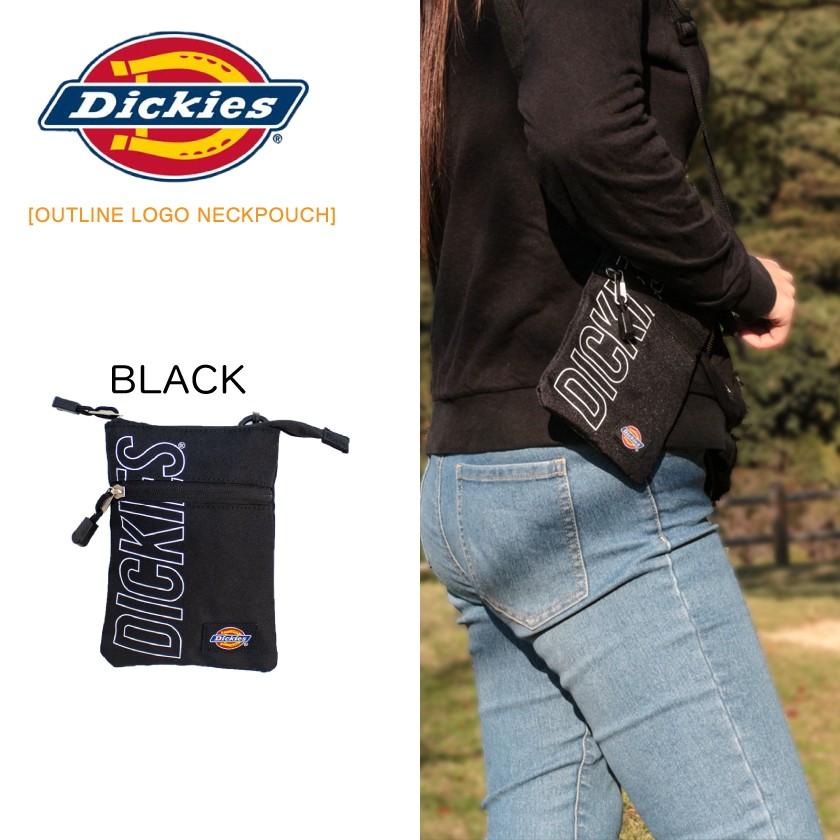 Dickies ディッキーズ OUTLINE LOGO NECKPOUCH メンズ レディース ショルダーバッグ 斜めがけバッグ 軽量 マルチケース 小さい 学生 部活 通学 ミニバッグ | Dickies | 03