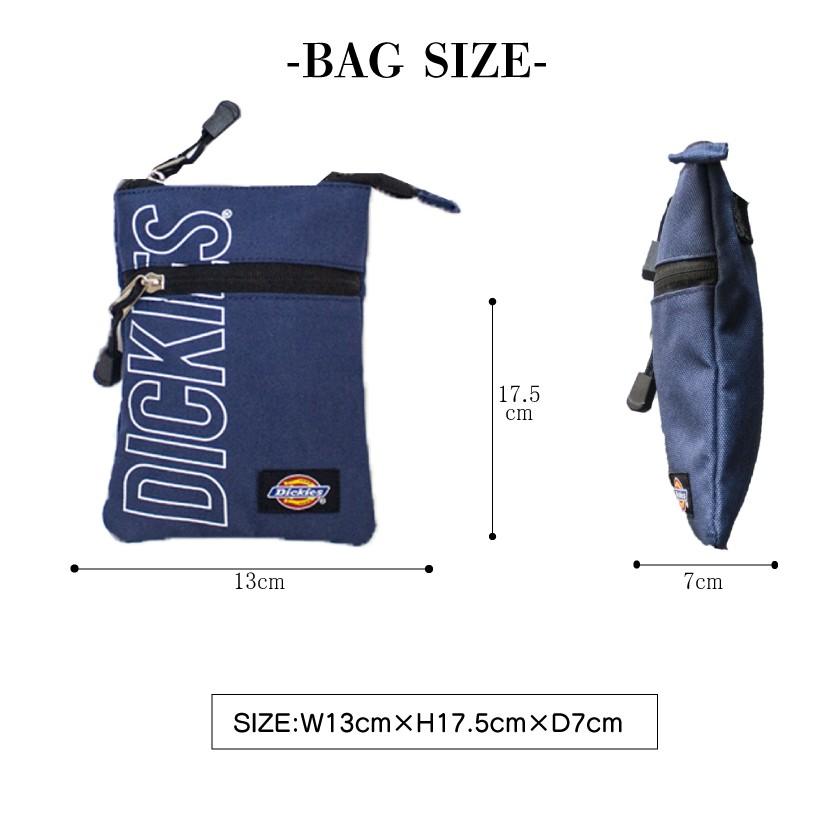 Dickies ディッキーズ OUTLINE LOGO NECKPOUCH メンズ レディース ショルダーバッグ 斜めがけバッグ 軽量 マルチケース 小さい 学生 部活 通学 ミニバッグ | Dickies | 05