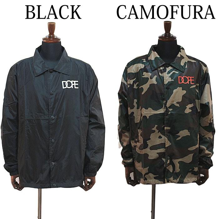  ドープ WORLDWIDE COACHES JACKET コーチジャケット ブラック ナイロン ジャケット カモフラ DOPE ドープ WORLDWIDE COACHES JACKET コーチジャケット ナイロン