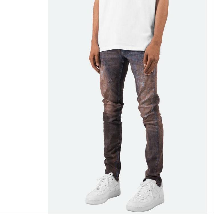 mnml ミニマルラインストーンストレッチスキニーデニム 28 mnml ミニマル【新品未使用】ラインストーン ストレッチスキニー