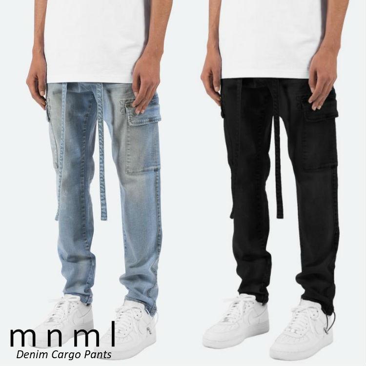 ミニマル mnml ミニマル BOTOMS JEANS デニムカーゴパンツ ボトムス