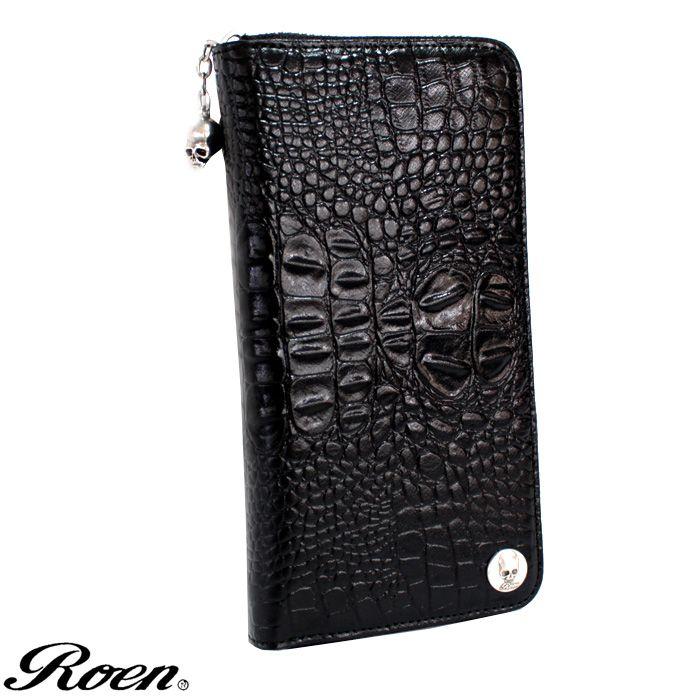 Roen ロエン 長財布 クロコ型押しラウンドジップ  3r392064 | Roen