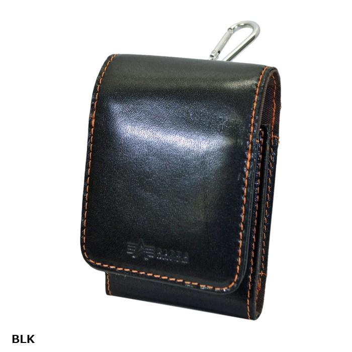 ALPHA INDUSTRアルファ インダストリーズ イタリアンレザー アイコスケース iqos 縦型 カラビナフック付き | Alpha Industries | 03