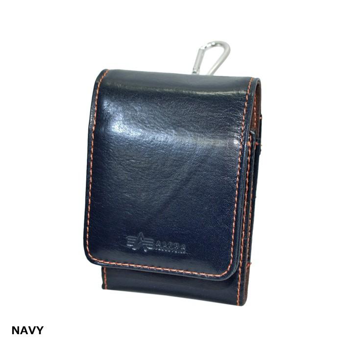 ALPHA INDUSTRアルファ インダストリーズ イタリアンレザー アイコスケース iqos 縦型 カラビナフック付き | Alpha Industries | 04