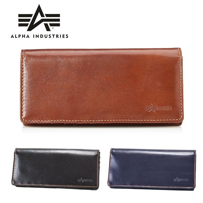 ALPHA INDUSTRIES アルファ インダストリーズ 長財布 イタリアンレザー ロングウォレット 財布 メンズ 革 レザー | Alpha Industries