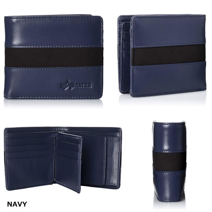 ALPHA INDUSTRIES アルファ インダストリーズ 牛革 二つ折り財布 メンズ 財布 ウォレット 革 レザー | Alpha Industries | 02