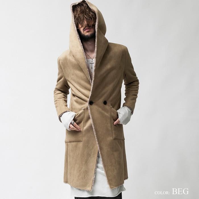 誠実 ノーアイディー ムートンロングコート ダッフルコート Labelians Fr