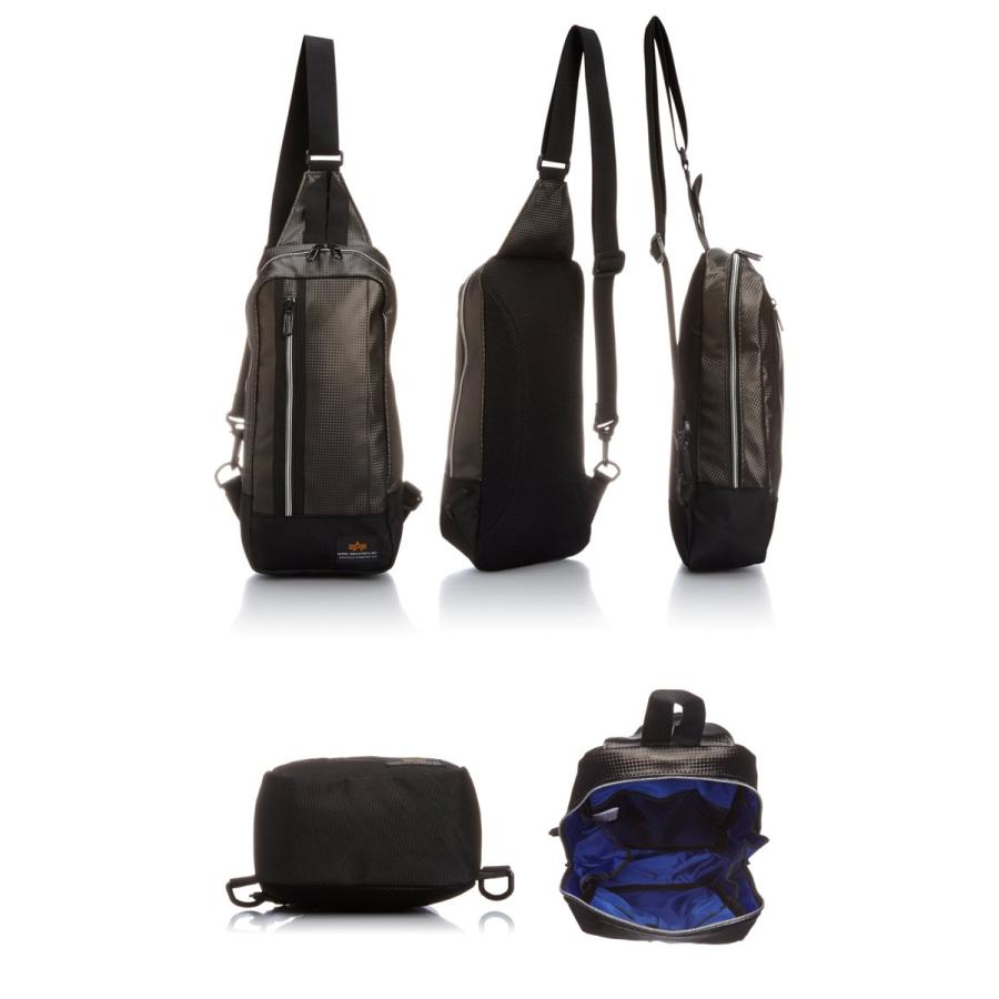 ALPHA INDUSTRIES アルファ インダストリーズ フェイクレザー NF カーボンボディバッグ ボーディーバッグ | Alpha Industries | 01