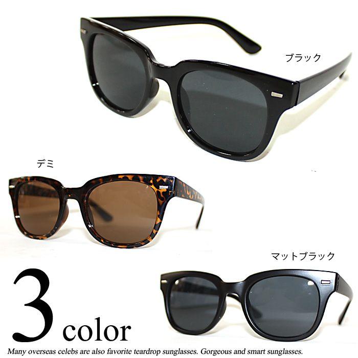 レトロ系人気のウェリントンサングラス　メンズ レディース UV 紫外線 ウェリントン型 |  | 02