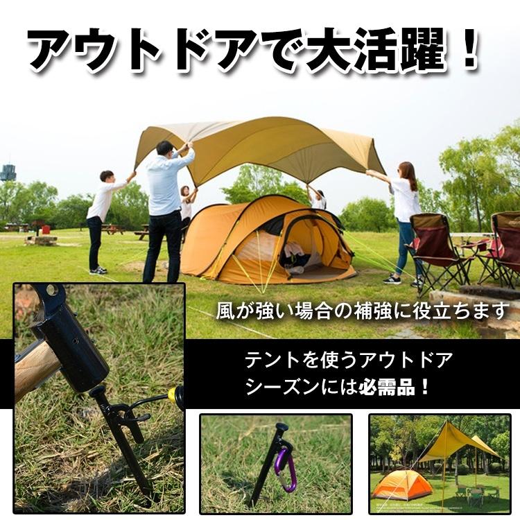 ステンレス製ペグ4本セット ペグ 釘 杭 20cm アウトドア キャンプ  タープ  固定 おうちキャンプ ベランピング 軽量 コンパクト 補強 |  | 04