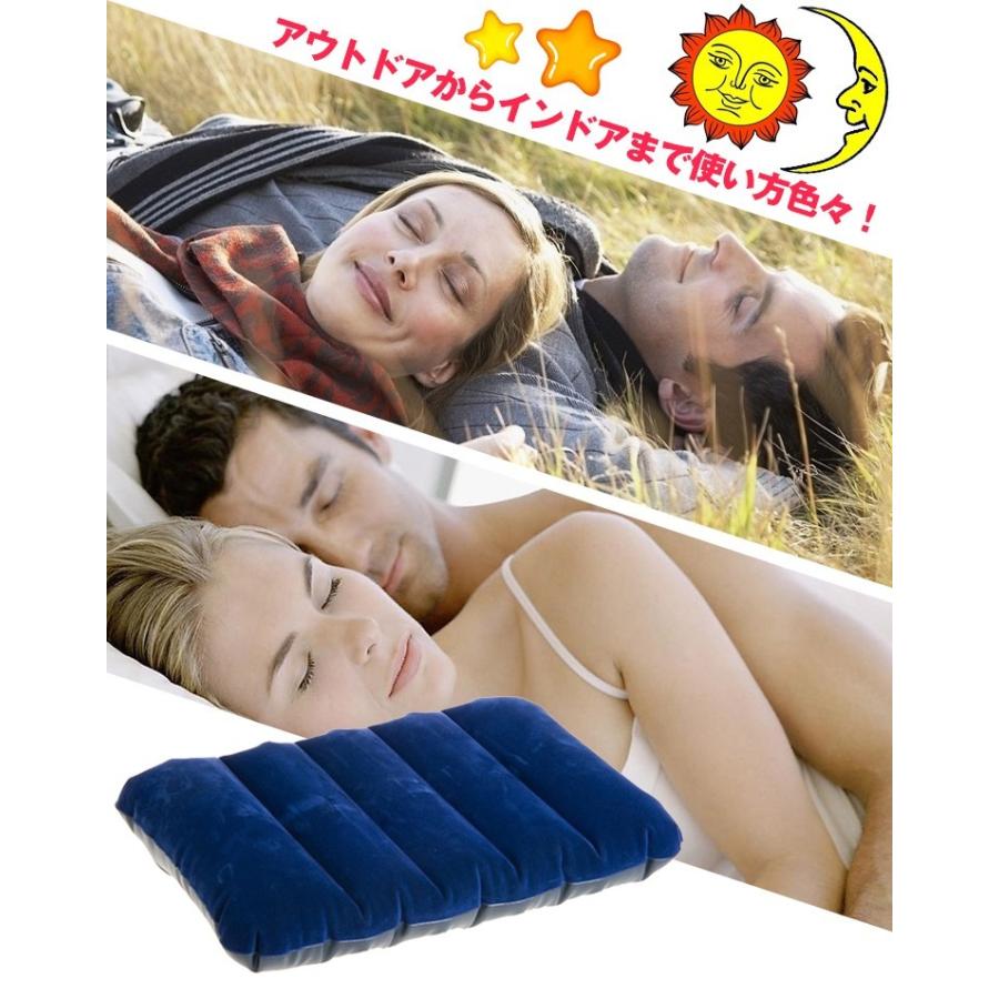 エアーピロー 枕 旅行用 コンパクト エアー枕 コンパクト アウトドア キャンプ ドライブ 車中泊 休憩 仮眠 |  | 01