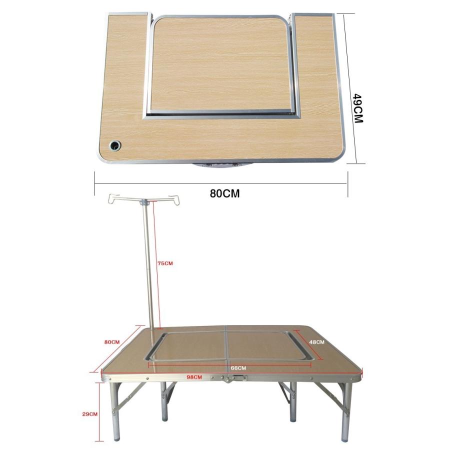 キャンプテーブル2way ベンチセット テーブル アウトド 調節可能 キャンプ 折りたたみ BBQ バーベキュー コンパクト収納 収納バック付き |  | 09