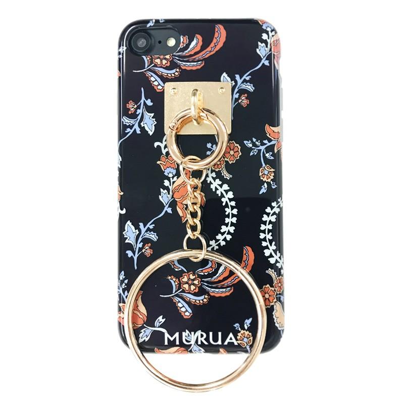 Iphone7対応 背面ケース アイフォン7 スマホ カバー Murua ムルーア Gizmobies Paisley Flower Navy Ae 0084 Ip07 Upper Gate 通販 Yahoo ショッピング