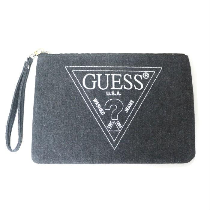 GUESS ゲス デニムクラッチバッグ かばん BAG メンズ レディース GUESS ゲス デニムクラッチバッグ かばん BAG メンズ レディース