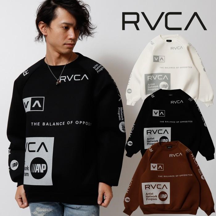 RVCA ルーカ ALL OVER RVCA CREW ボンディントレーナー メンズ クルーネック トレーナー オーバーサイズ | RVCA