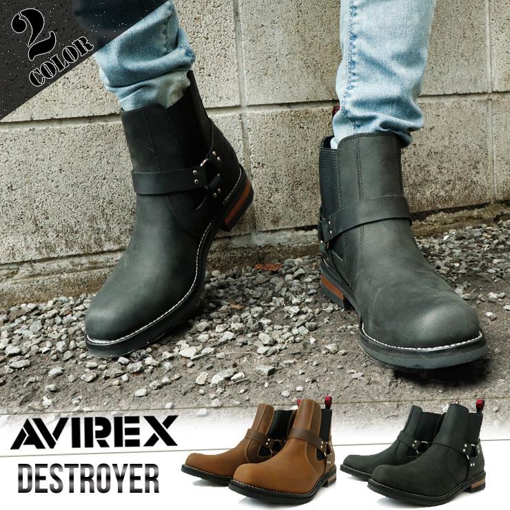 AVIREX アヴィレックス  DESTROYER デストロイヤー アビレックス 本革 ブーツ シューズ 牛革 | AVIREX