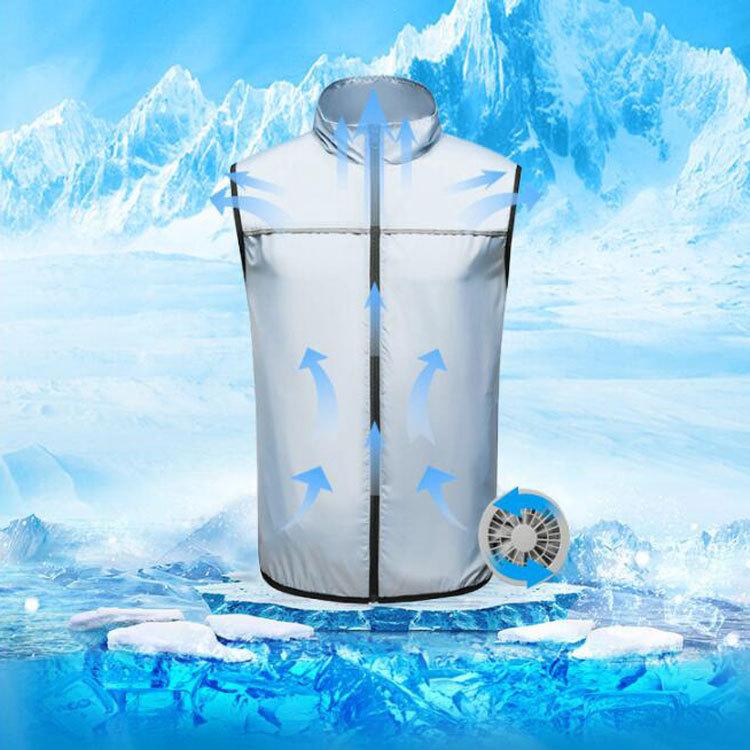 モバイルバッテリー付き 空調ベスト ベスト+扇風機セット USB給電 作業着 空調ウェア 空調服 熱中症対策 ファンベスト ファン付 冷却 |  | 06