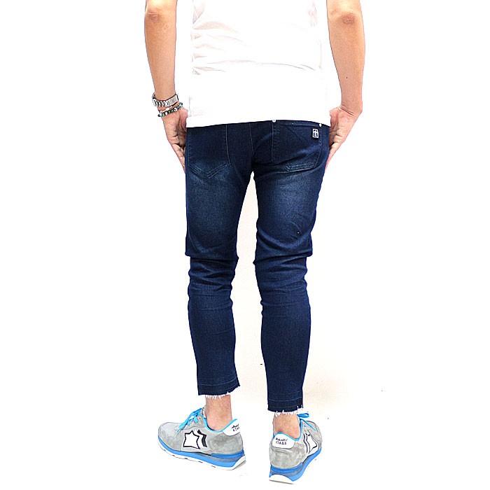 AZ by junhashimoto エーゼイ バイ ジュンハシモト クラッシュ ダメージデニムパンツ メンズ おしゃれ サックス ブルー ダメージ加工 |  | 04