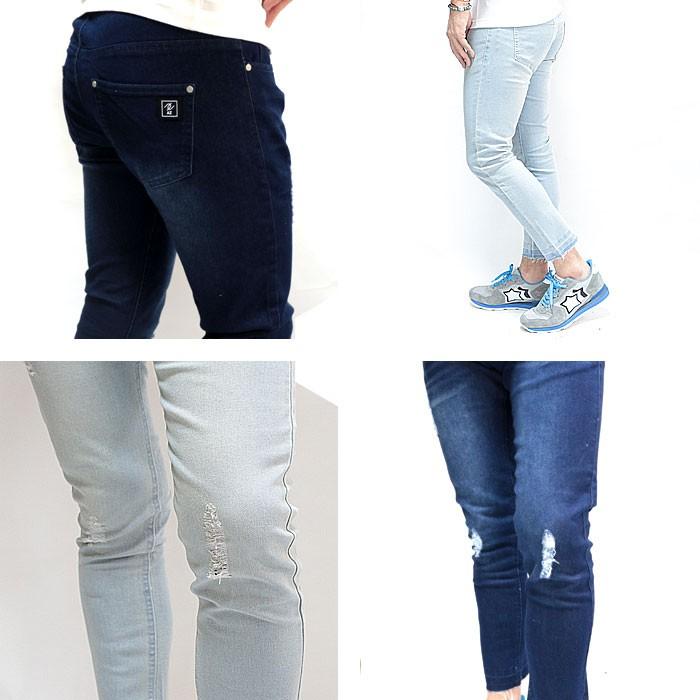 AZ by junhashimoto エーゼイ バイ ジュンハシモト クラッシュ ダメージデニムパンツ メンズ おしゃれ サックス ブルー ダメージ加工 |  | 07