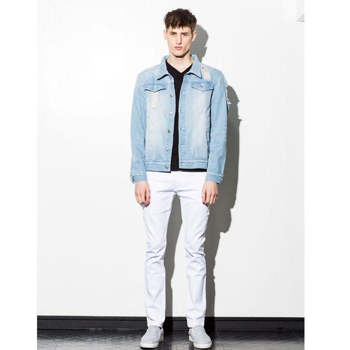 AZ by junhashimoto エーゼイ バイ ジュンハシモト クラッシュ デニムジャケット Gジャン ジャケット メンズ |  | 01