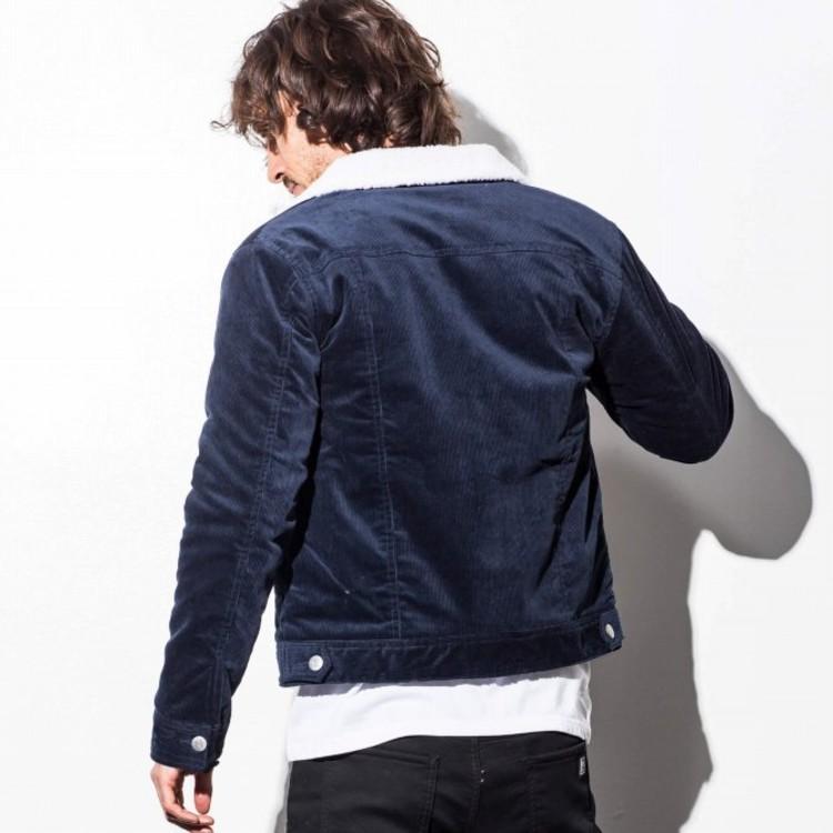 SALE50%OFF AZ by junhashimoto エーゼイ バイ ジュンハシモト アコーデュロイジャケット(ベージュ/ネイビー) ボアジャケット |  | 05