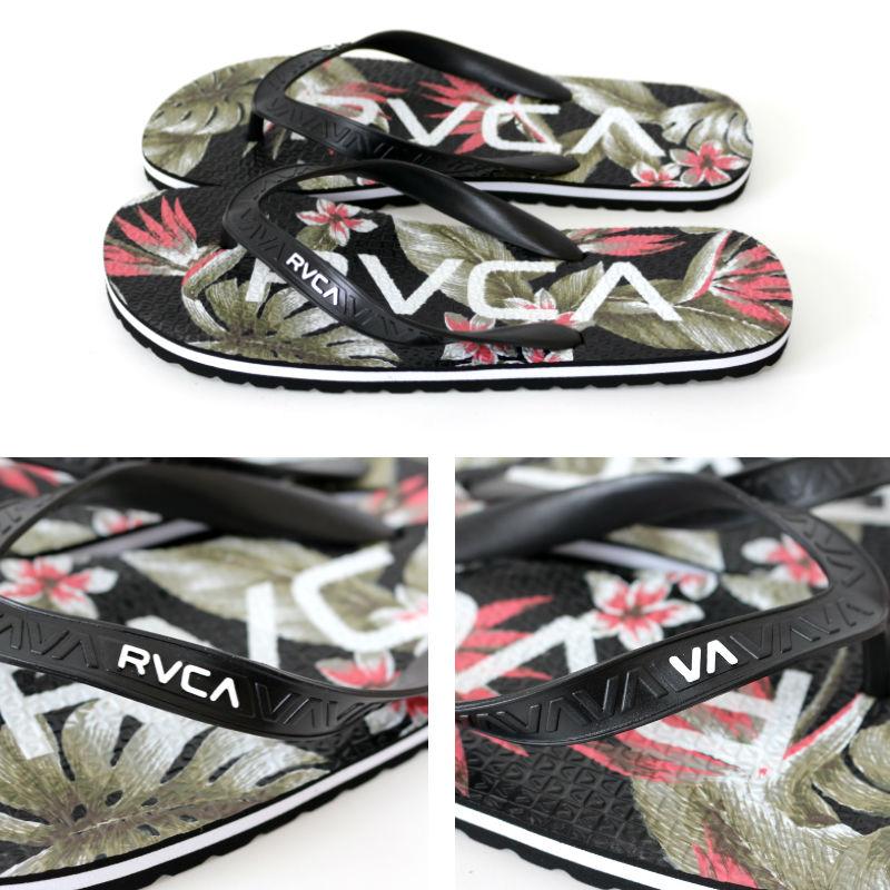 RVCA ルーカ TRENCH TWN 3 SANDAL ビーチサンダル メンズ カジュアル スポーツ ビーサン シンプル ロゴ ギフト 花柄 ボタニカル ネイビー 紺 | RVCA | 03