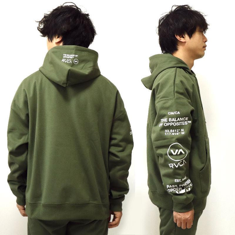 ルーカ/RVCA メンズ パーカ TEXTER HOODIE スウェットパーカー 長袖トップス 裏起毛 プリントパーカー | RVCA | 02