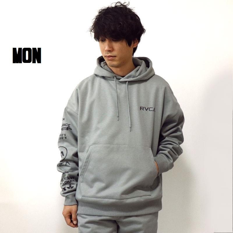 ルーカ/RVCA メンズ パーカ TEXTER HOODIE スウェットパーカー 長袖トップス 裏起毛 プリントパーカー | RVCA | 05