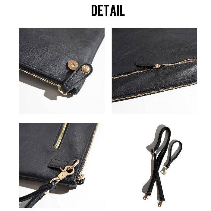 アニマルデザイン バイカラー クロコダイル 型押しクラッチバッグ バッグ セカンド ショルダーバッグ ユニセックス |  | 05