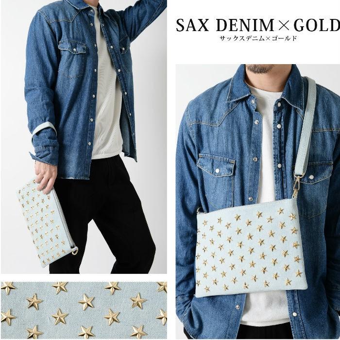 星スタッズクラッチバッグ 手持ち 鞄 カバン ユニセックス 男女兼用 BITTER系 ビター系 |  | 03