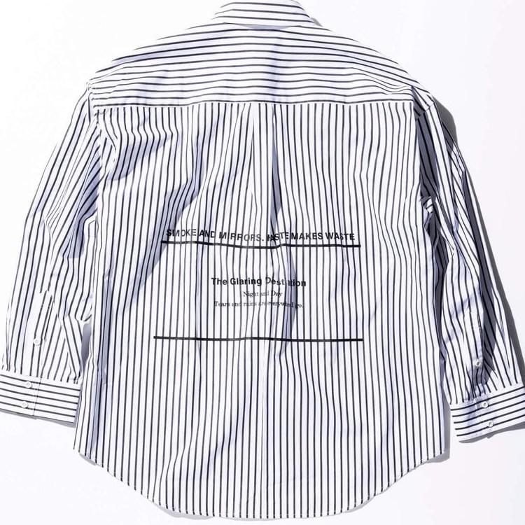 【SALE50%OFF】163 イチロクサン プリントデザイン ビッグ シャツ メンズ トップス |  | 10