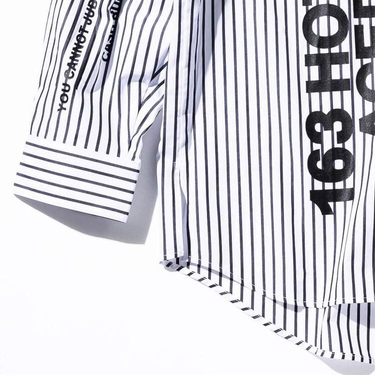 【SALE50%OFF】163 イチロクサン プリントデザイン ビッグ シャツ メンズ トップス |  | 12