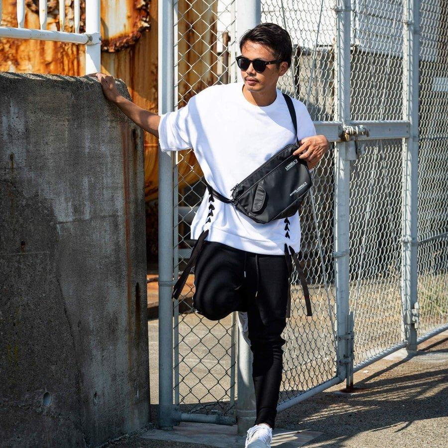 【SALE60%OFF】163 イチロクサン レースアップ スウェット ビッグ オーバーサイズ メンズファッション ユニセックス 半袖スウェット おしゃれ |  | 05