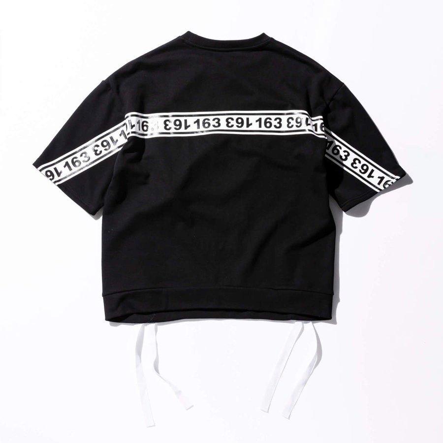 【SALE60%OFF】163 イチロクサン レースアップ スウェット ビッグ オーバーサイズ メンズファッション ユニセックス 半袖スウェット おしゃれ |  | 08