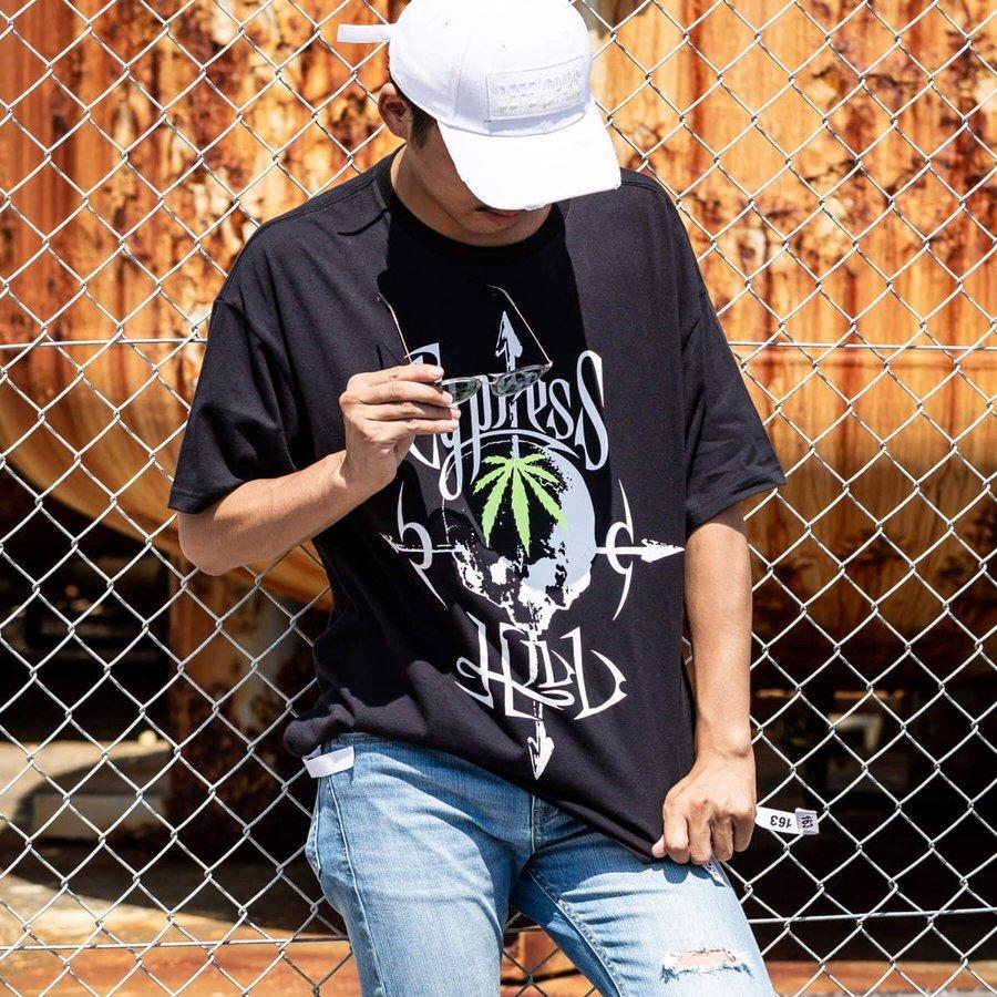 【SALE20%OFF】163 イチロクサン Cypress Hill 裾テープ付 ビッグ メンズ Tシャツ おしゃれ |  | 01