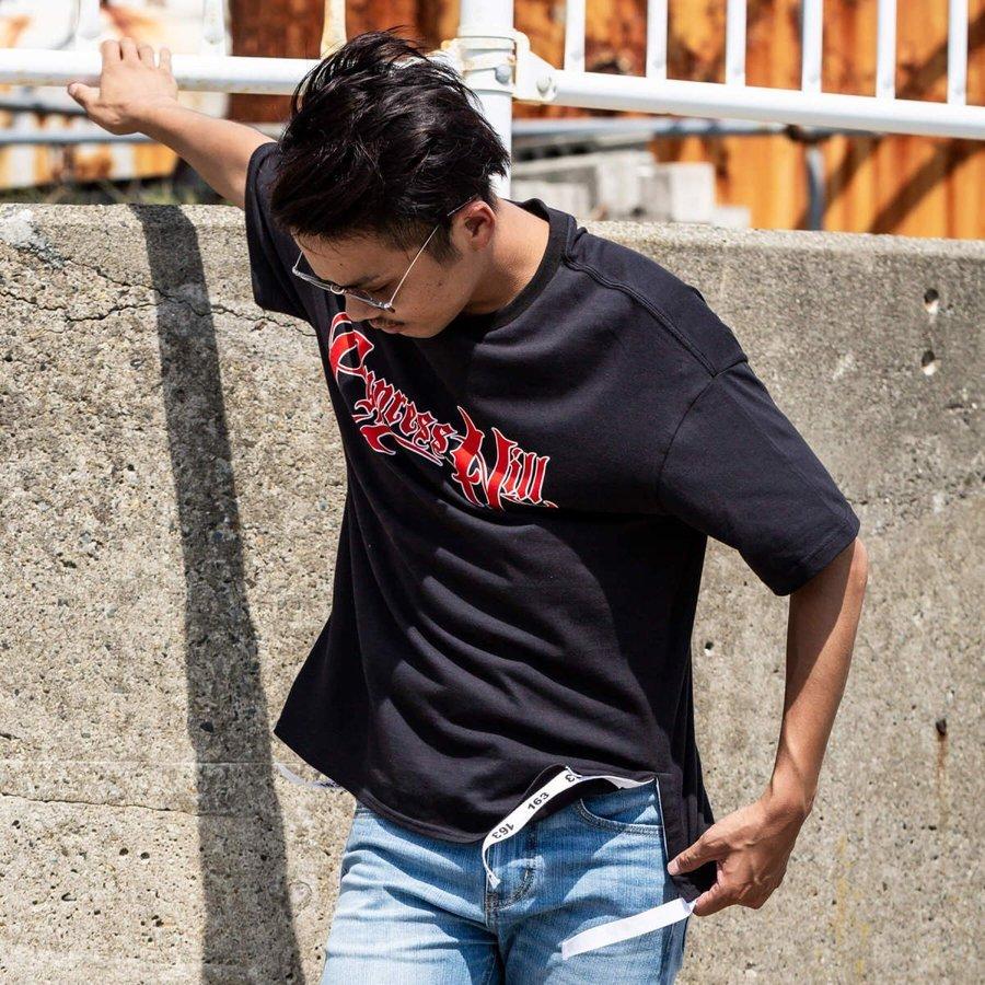 【SALE20%OFF】163 イチロクサン Cypress Hill 裾テープ付 ビッグ メンズ Tシャツ おしゃれ |  | 02